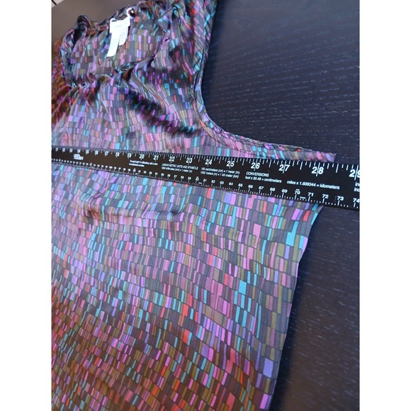 Coldwater Creek XXL Sleeveless Braided Neckline Blouse Top Shirt Women's #524C - Picture 7 of 7